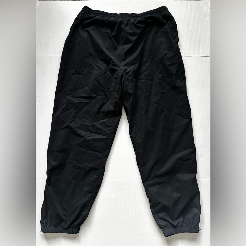 Penguin Sport Pants‎ Black Joggers Lined Ankle Zipper Track Active Wear Men’s XL